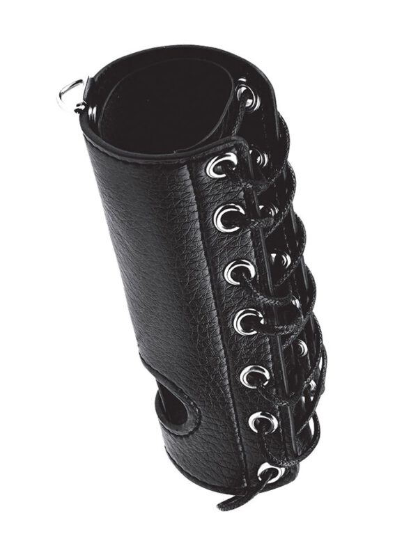 Blue Line 5'' Cock Sheath: Leder-Penismanschette