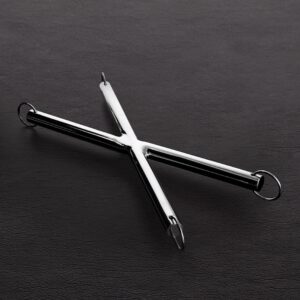 Triune X Hogtie Bar: Edelstahl-Fesselkreuz