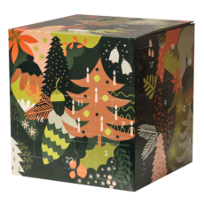 mymuesli Deluxe Adventskalender 2022 warten hinter 24 Türchen Frühstückssnacks