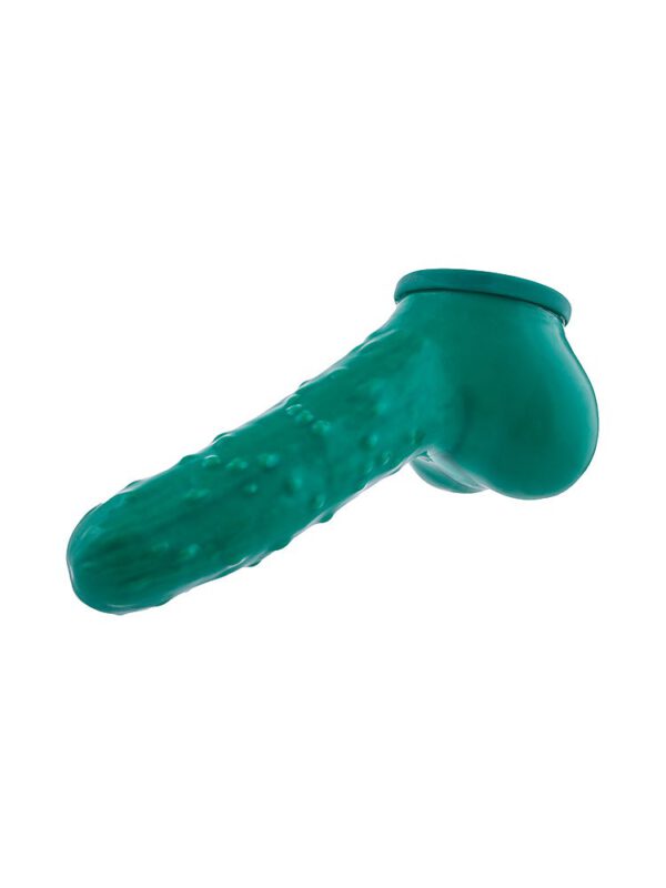 Toylie Gurke: Latex-Penis-Hodenhülle (13cm)