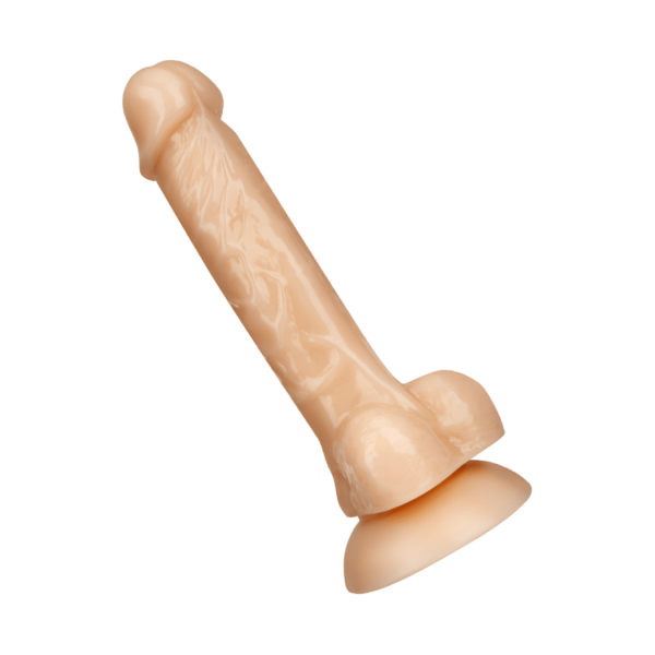 Naturdildo mit Saugfuß, 18 cm