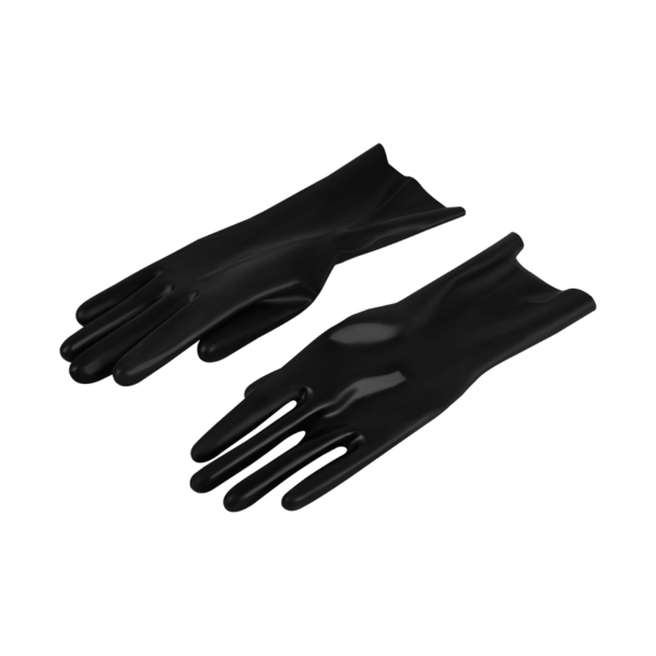 Glänzende Latex-Handschuhe