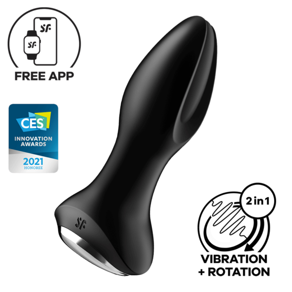 Satisfyer Rotator Plug 2 Connect App, 12,5 cm