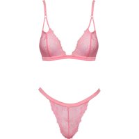 Dessous-Set aus Eyelash-Blütenspitze